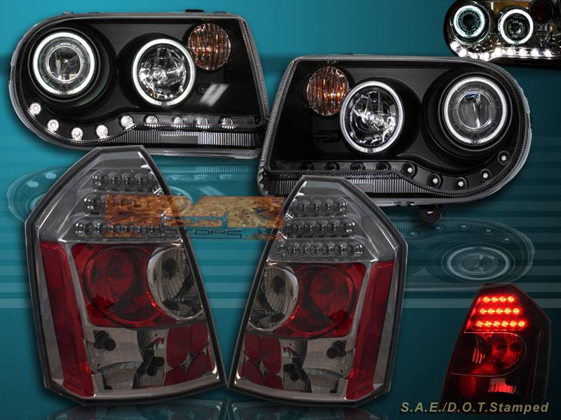 05 07 Chrysler 300c Srt8 Projector Headlights Ccfl Halo