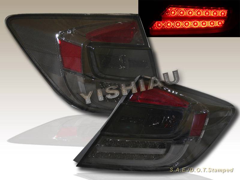 2013 Honda civic smoked tail lights #1