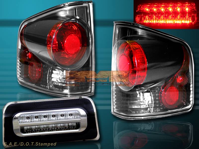 1994 2004 Chevy S10 Sonoma Tail Lights 3d Style Dark Smoke