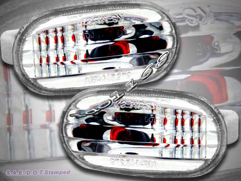 97 02 Mirage Front Bumper Fender Side Marker Lights Lamps