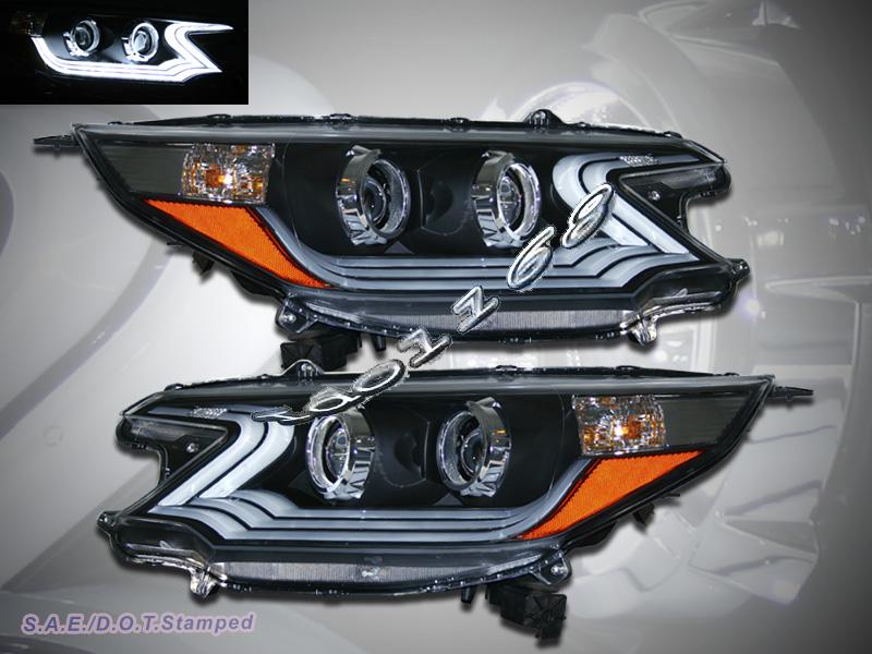 2012 2013 I8 Style Honda Cr V Projector Headlights W Amber