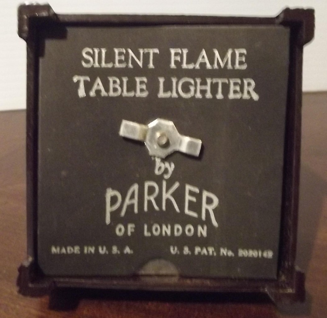 Vintage Parker Silent Flame Table Lighter Gold Deco eBay