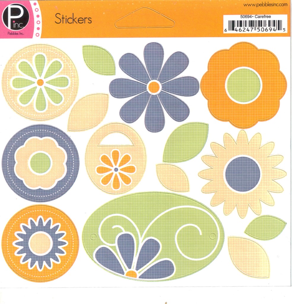 PEBBLES Assorted CARDSTOCK STICKER Sheets Choice SAMPLER & LABEL