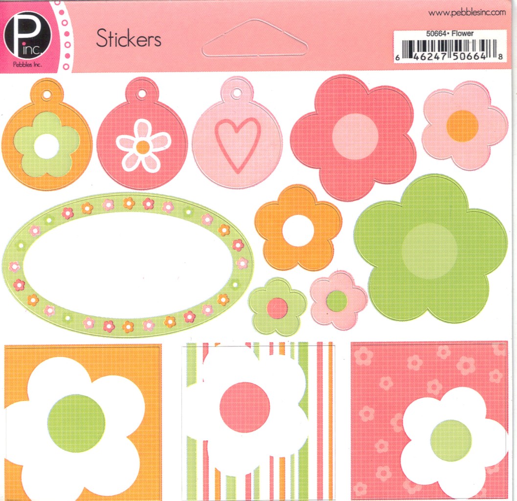 PEBBLES Assorted CARDSTOCK STICKER Sheets Choice SAMPLER & LABEL