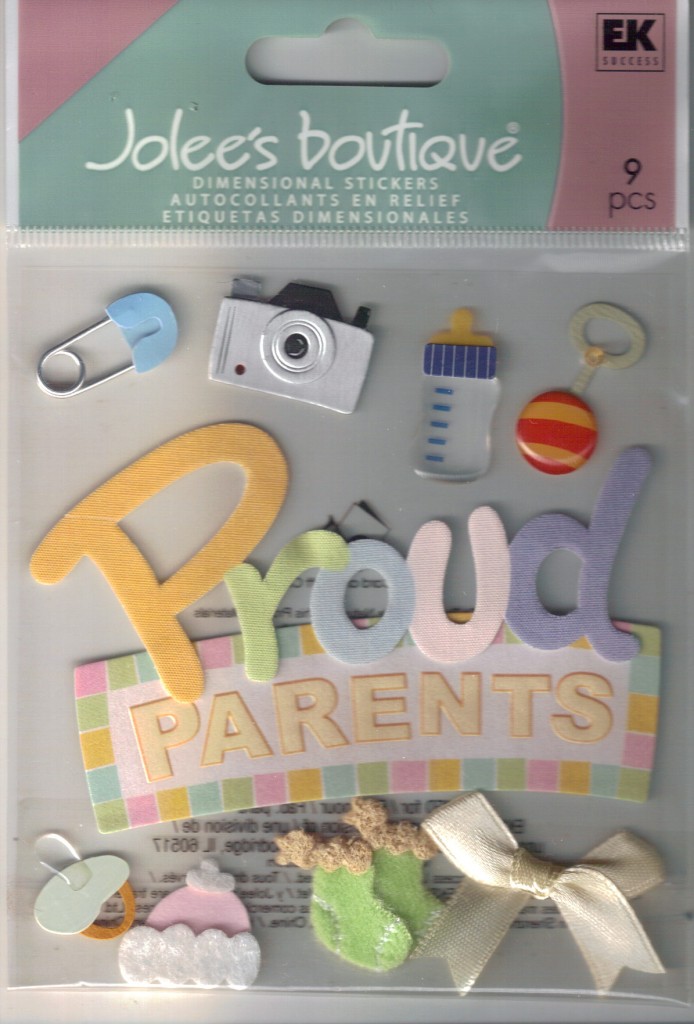 JOLEE'S BOUTIQUE Assorted STICKERS 3D Choice Scrapbooking BABY SCHOOL