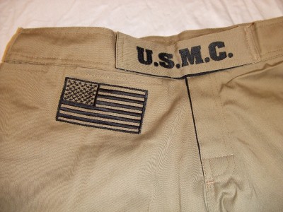 mma recon amphibious usmc 3xl marines tan desert pt fight shorts short