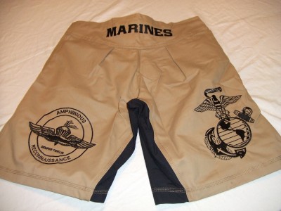 recon mma shorts usmc pt marines 3xl amphibious tan desert fight short