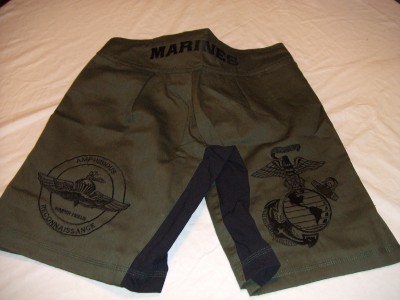 marines amphibious mma recon usmc pt fight shorts short xl