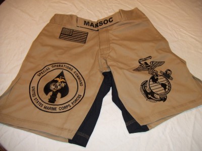marines usmc mma 2xl khaki soc marsoc tan pt fight shorts mar short