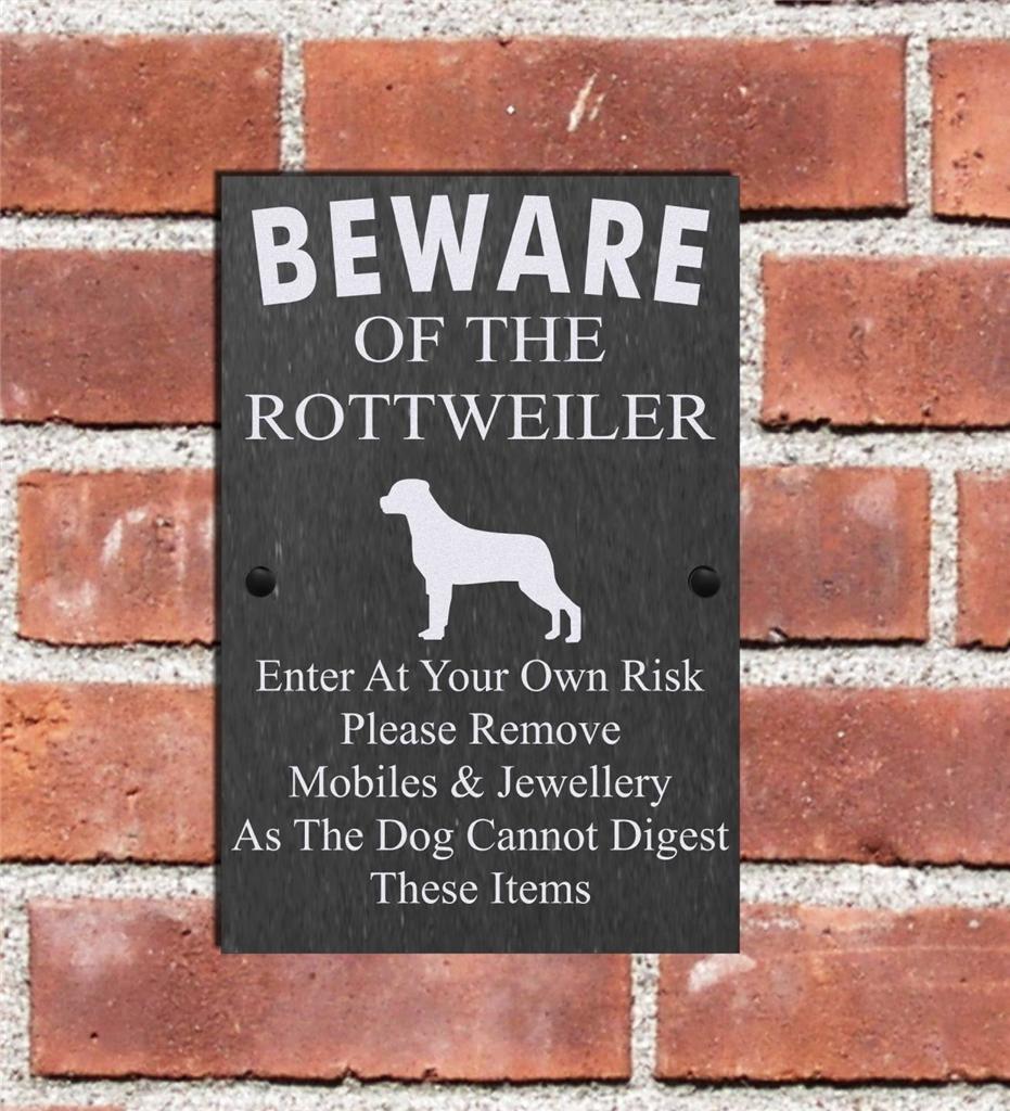 beware of rottweiler sign humorous beware of the rottweiler slate sign plaque 3 sizes available ebay beware of rottweiler sign humorous beware of the rottweiler slate sign plaque 3 sizes available ebay