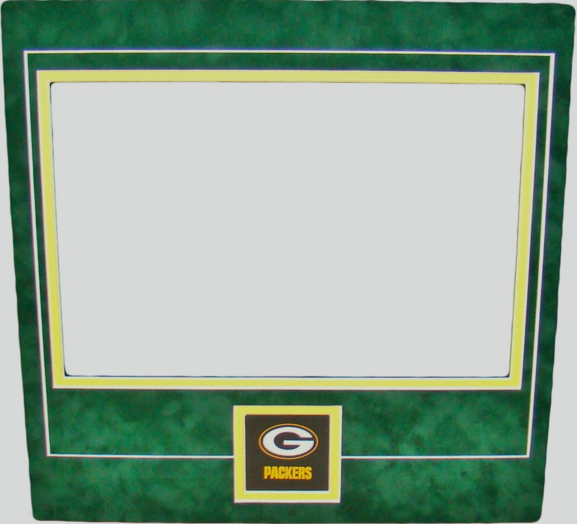 Green Bay Packers STOCK CERTIFICATE 8x12 Suede Matting for Frame BRAND