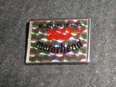 Motorhead Vintage Metal Tour Pin Badge Monsters of Rock