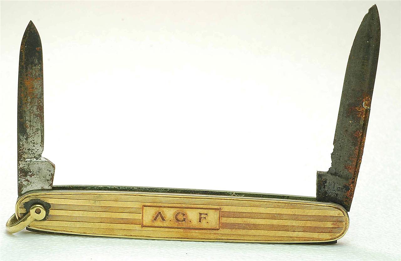 Antique SOLID 14k yellow Gold Wostenholm Sheffield Pocket Watch