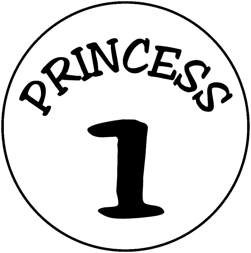 princess-1-circle-thing-iron-on-transfer-all-numbers-available