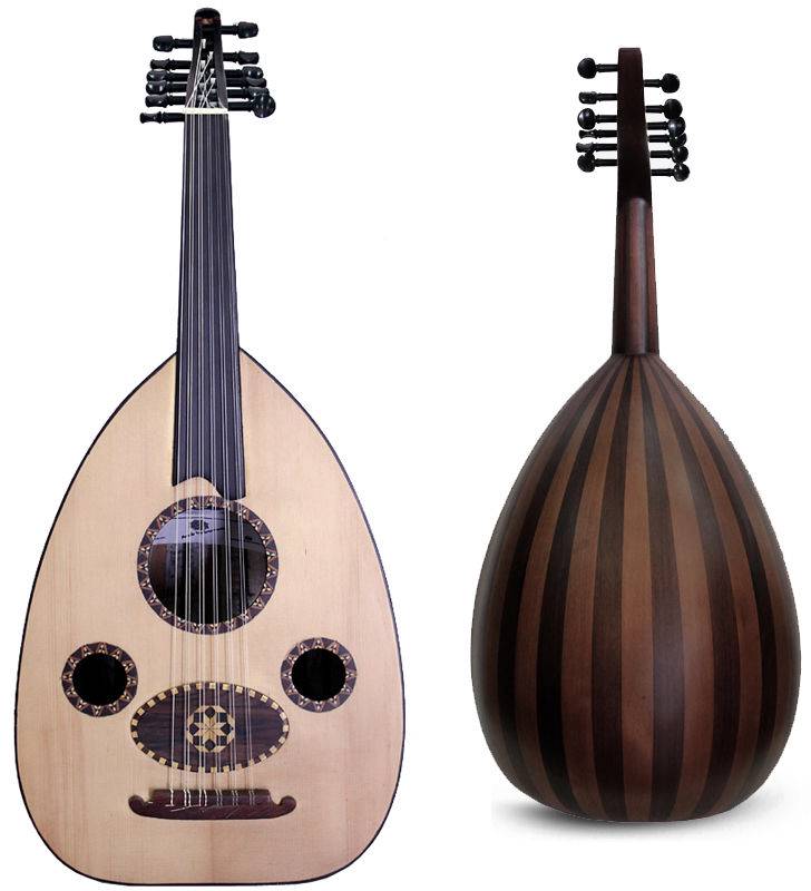 Arab Instruments Egyptian Oud with Ebony Pegs + Hard Case 1176