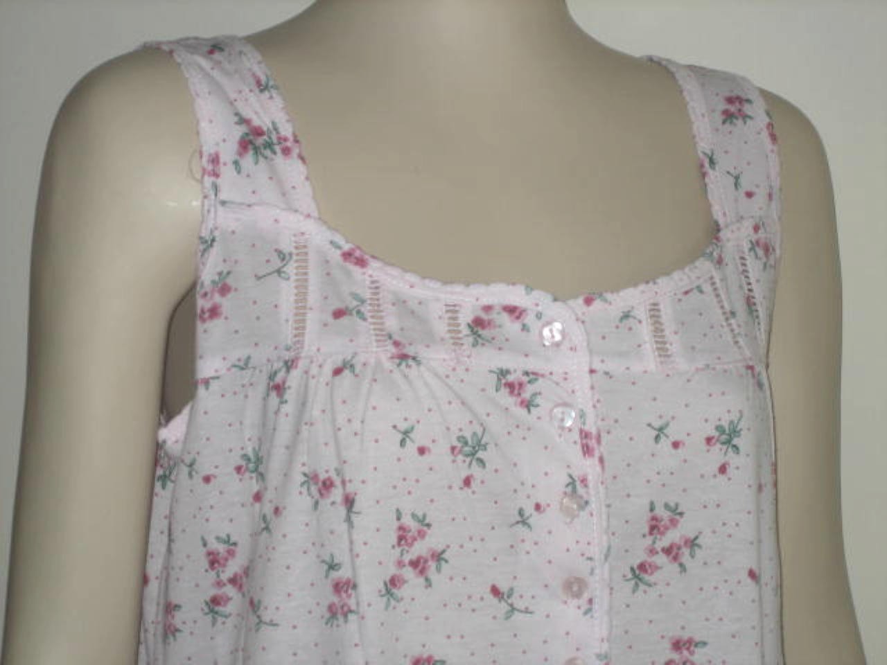 LADIES SLEEVELESS NIGHTDRESS NIGHTY NIGHTIE NIGHTWEAR POLY COTTON | eBay