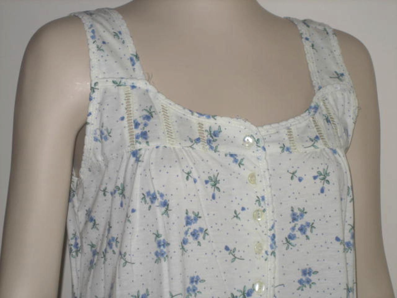 poly cotton sleeveless nighties