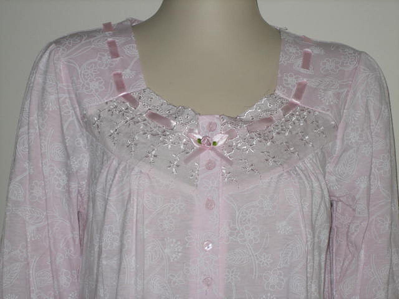 long sleeve jersey nightie