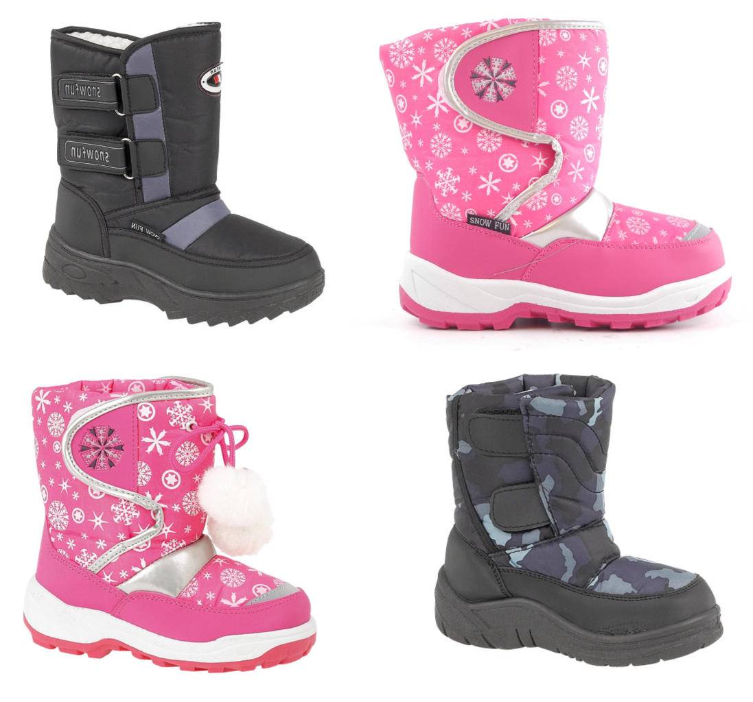 Boys Girls Winter Snow Moon Boots Warm Kids Childs Footwear eBay