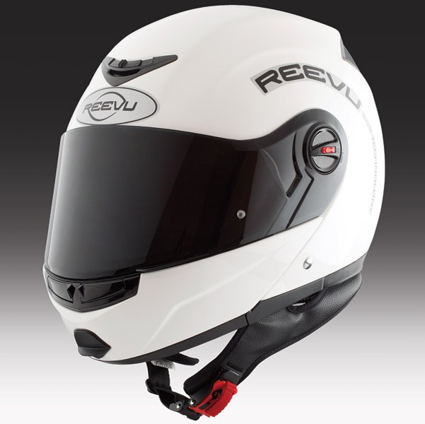 Reevu FSX1 Flip Modular Motorcycle Helmet Rear View Bike Scooter Black