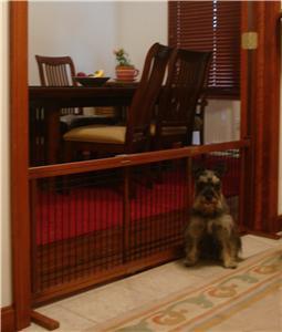  Baby Gates on Wood Wire Freestanding Dog Baby Gate Pet Fence 72  Wide   Ebay