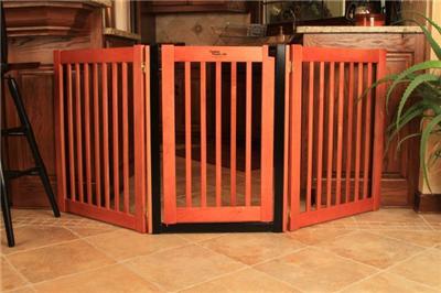 Extra Wide  Gates Indoor on Door Dog Gate Expand To 5 Ft Wide Fence Zig Zag Indoor Barrier   Ebay