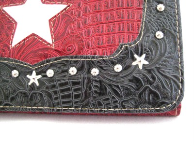 western checkbook wallet. Western Lone Star Texas Star Checkbook Wallet Red NEW | eBay