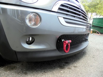 Mini Cooper S R55 R56 R53 R50 Front Tow Hook Kit Black Ebay