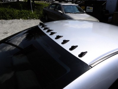 Roof Shark Fins Fit For Universal Vortex Generator 9pc Pp Evo 10pc Universal Vortex Generators Roof Shark Fins Spoiler Wing Kit