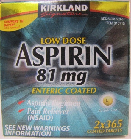 Coated Aspirin Brand Names