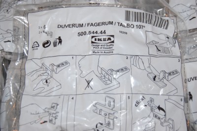 Kitchen Cabinet Brands on Ikea Kitchen Cabinet Door Hinges 2 Pack Snap On New Ebay