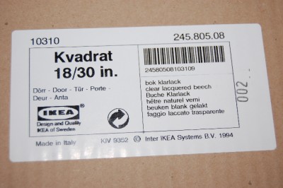 Ikea Kitchen Cabinets on Ikea Kitchen Cabinet Door 18 X 30 Beech New Ebay