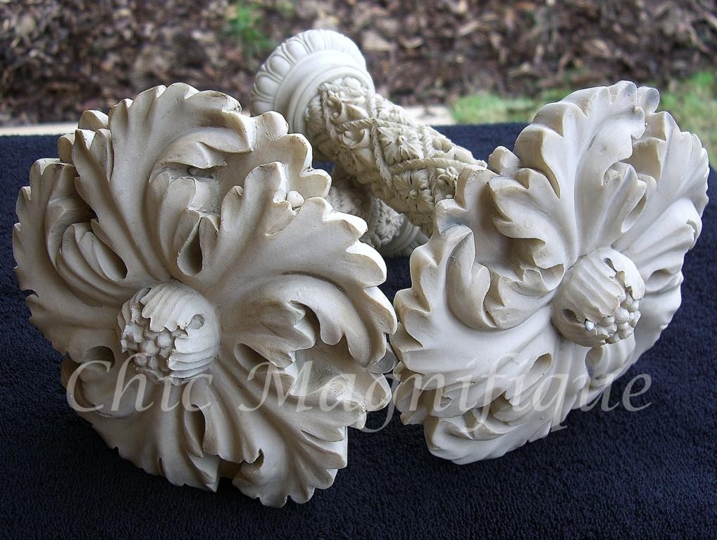 pair of french shabby chic style curtain holdbacks pair of french shabby chic style curtain holdbacks