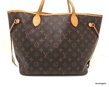 Louis Vuitton Neverfull MM Monogram Tote-Receipt fr Saks 5th Ave-in LV Box-Auth