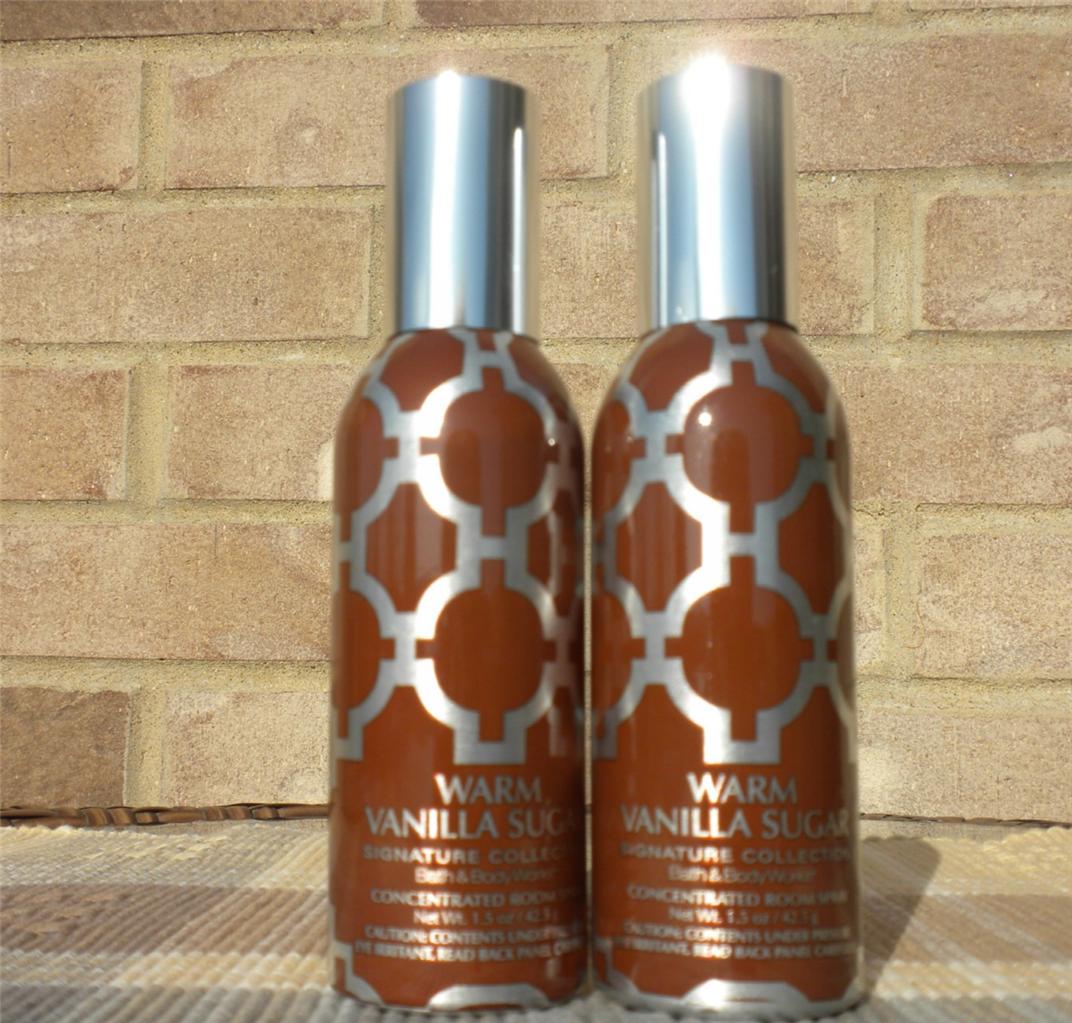 NEW BATH & BODY WORKS CONCENTRATED ROOM SPRAY IN WARM VANILLA SUGAR X 2