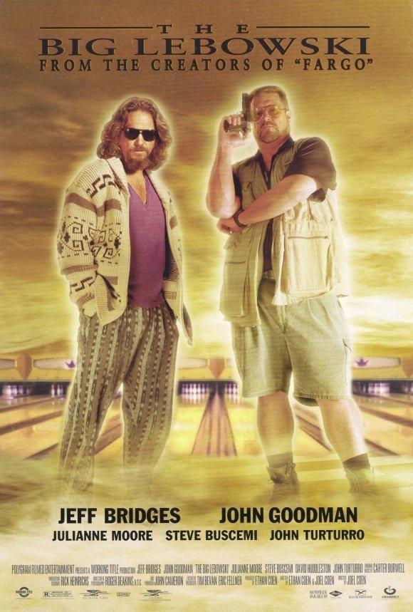 the big lebowski movie poster 27 x 40, jeff bridges, john