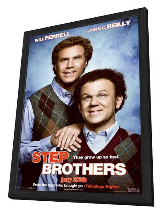 Step Brothers Movie POSTER 11 X 17 In Deluxe Wood Frame, Will Ferrell