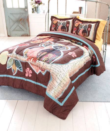 new trendy owl friend bedroom comforter twin or full new trendy owl friend bedroom comforter twin or full