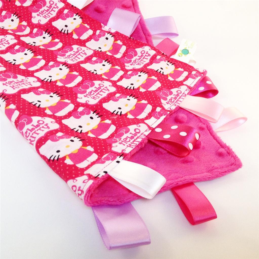 HELLO KITTY Baby Security Blanket Toy + FREE Dummy/Taggie/Sophie Saver
