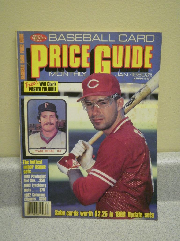 OLDER BASEBALL CARD PRICE GUIDE JAN. 1989 10 GOOD L188