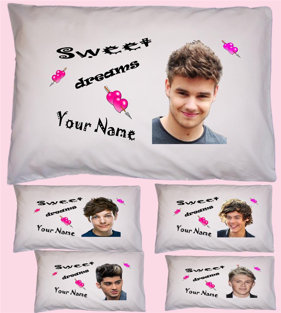 PERSONALISED PILLOW CASE HARRY STYLES FROM ONE DIRECTION 1D GREAT