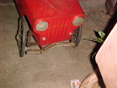 vintage pedal car jeep