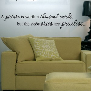 Picture Memories Quotes on Picture Memories Sayings Decal Wall Lettering Art Vinyl   Ebay