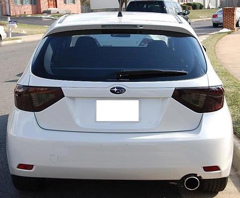 08 14 Subaru Wrx Sti Hatchback Smoke Tail Light Precut