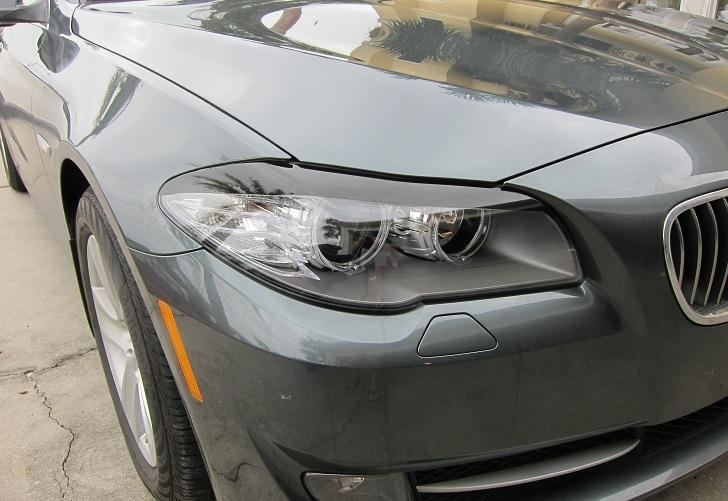 2011-2013 BMW 5 SERIES F10 PRECUT HEADLIGHT EYELID GLOSS ...