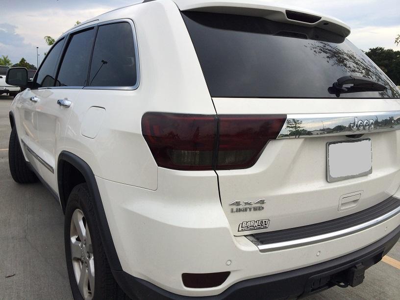 2011-2013 JEEP GRAND CHEROKEE SMOKE TAIL LIGHT PRECUT TINT ...