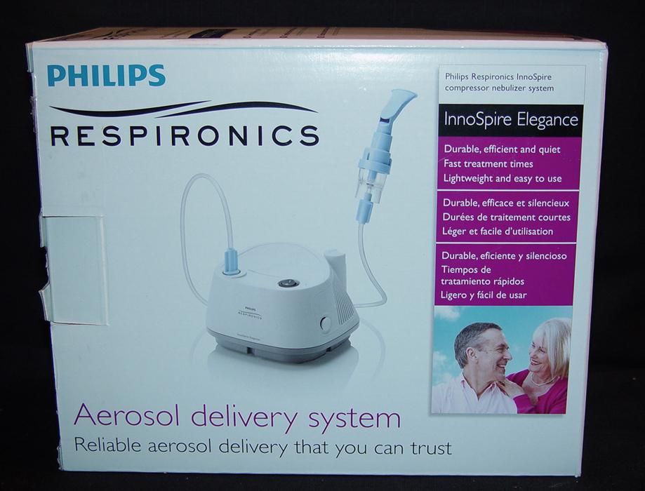 Philips Respironics InnoSpire Elegance Nebulizer Compressor w/Face Mask