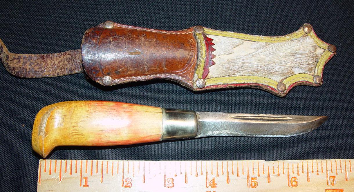 Rare Antique Finnish J. Marttiini "Ilves or Lynx" Knife circa 1930's