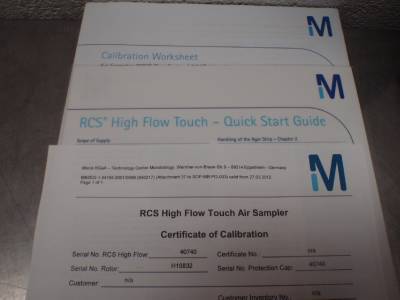 RCS HYCON High Flow Touch Microbial Air Sampler - Merck Millipore