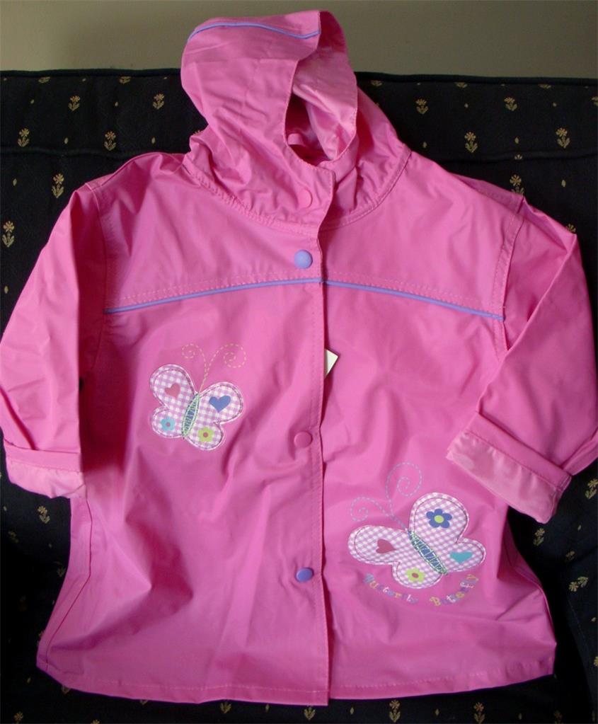 Totes Little GIRLS Butterfly Raincoat NEW LINED Pink eBay